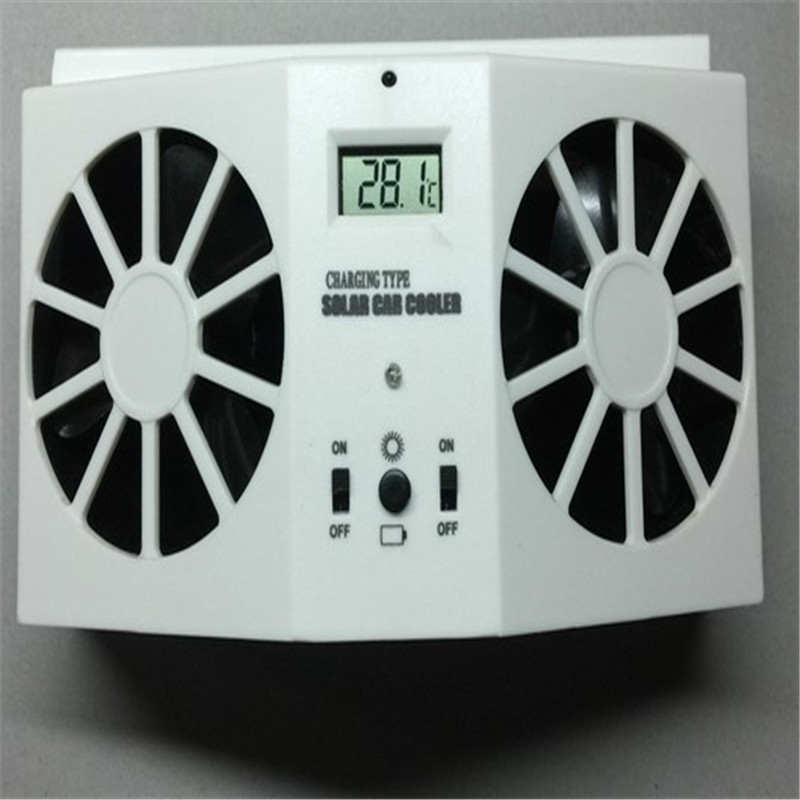 Solar car ventilation fan double exhaust car exhaust cooler