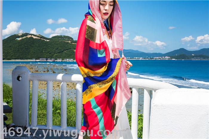 Changeable sun protection scarf scarf muffler scarf beach towel beach towel big beach towel.