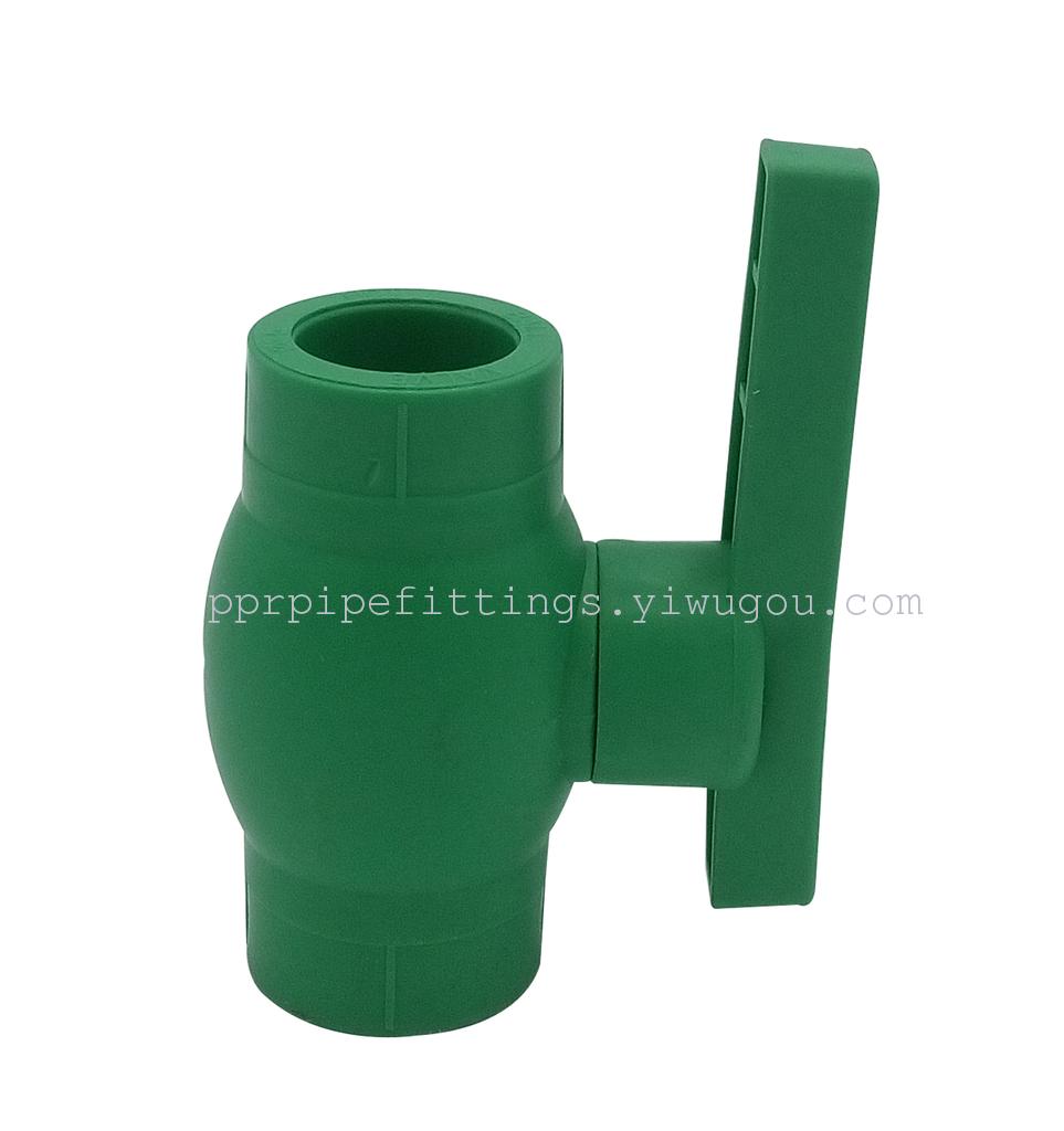PPR steel ball valve, valve, double union ball valve, plastic ball