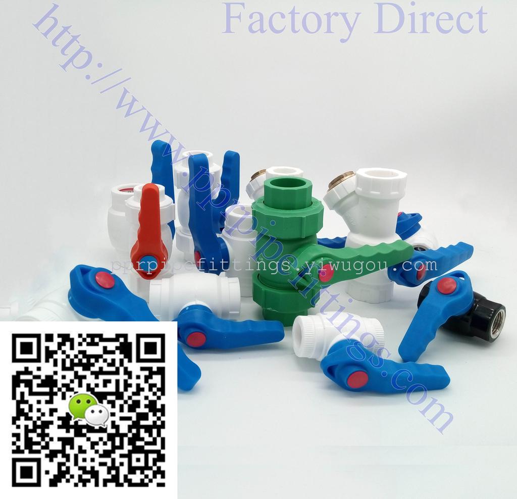 Wholesale PPR steel ball valve stop check valve plastic double union hot melt valve