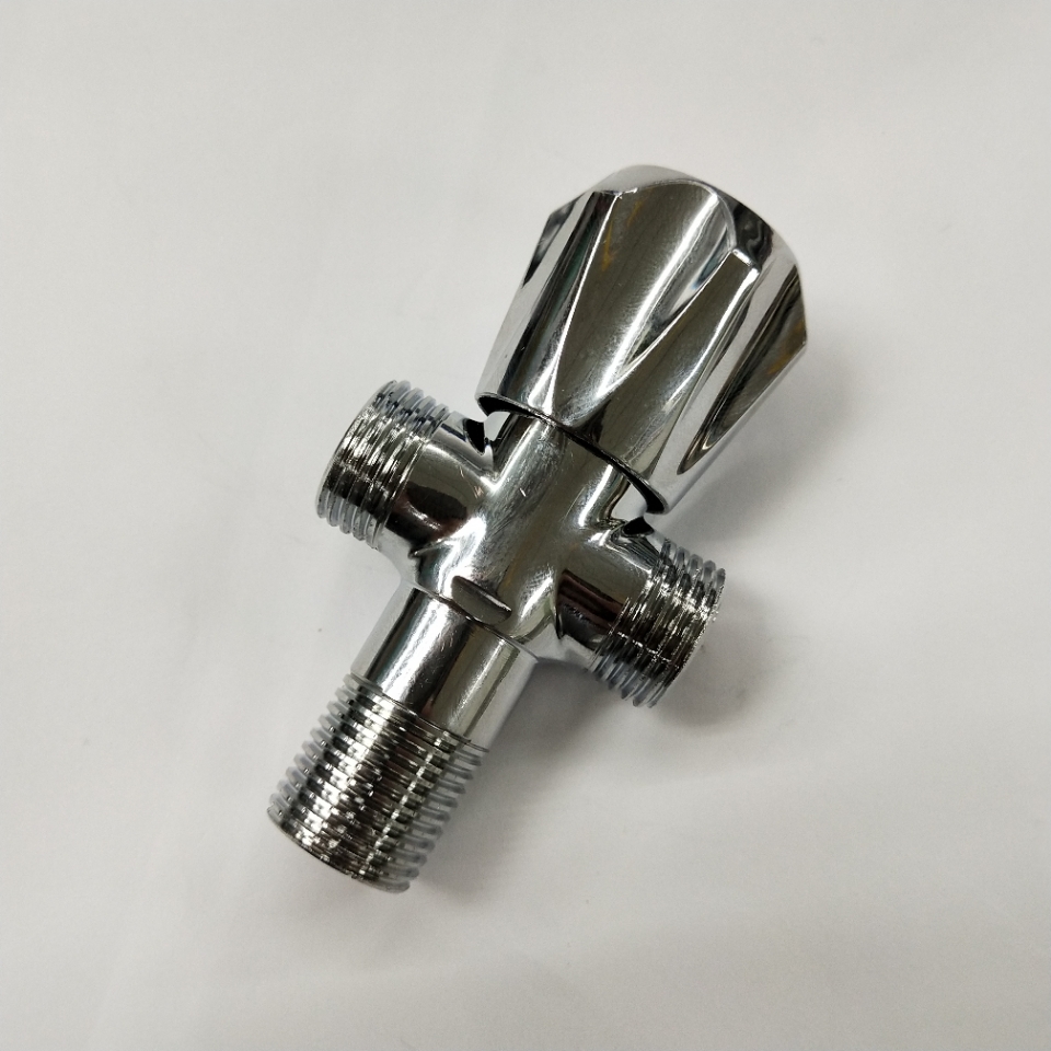 Full copper double outlet Angle valve 1/2 multi-function Angle valve toilet Full copper Angle valve