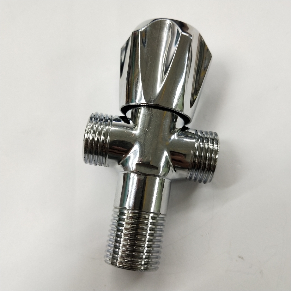 Full copper double outlet Angle valve 1/2 multi-function Angle valve toilet Full copper Angle valve