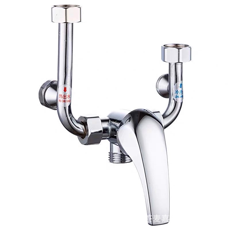 Electric Water Heater U-Shaped Mixing Valve Hot and Cold Mixing Valve Shower Faucet Surface Mounted Electric Heating Mixing Valve Factory Direct Sales