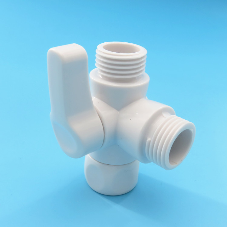 Faucet ABS Plastic Triangle Valve Water Heater Triangle Valve Toilet Bathroom Two Outlet Angle Valve