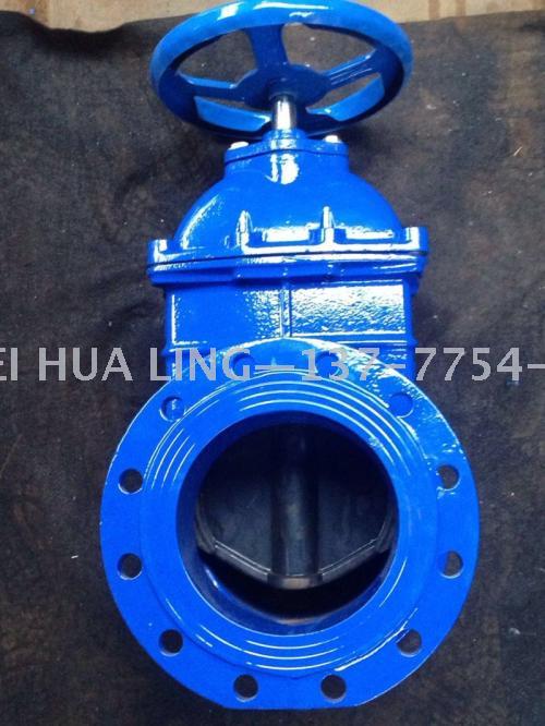 Manufacturers direct black rod type flexible seat gate valve soft seal gate valve flange flexible seat gate valve