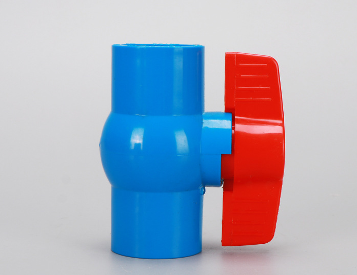Factory Wholesale PVC Water Supply Flat Screw Water Pipe Ball Valve Water Stop Ball Valve Plastic Valve Specifications 20-160