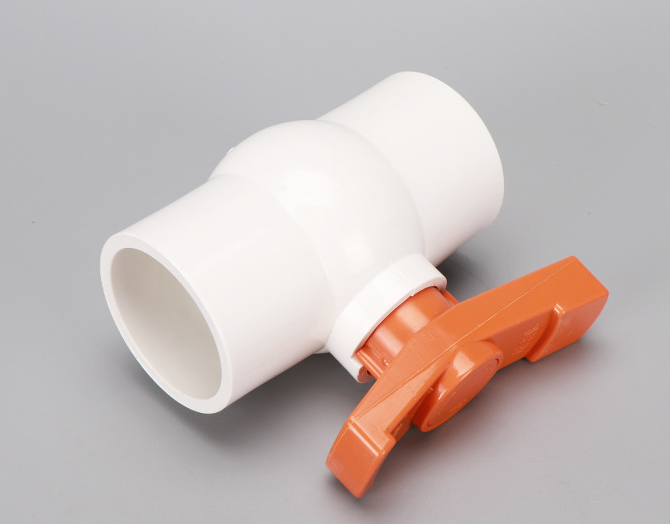 Factory Wholesale PVC Water Supply Flat Screw Water Pipe Ball Valve Water Stop Ball Valve Plastic Valve Specifications 20-160