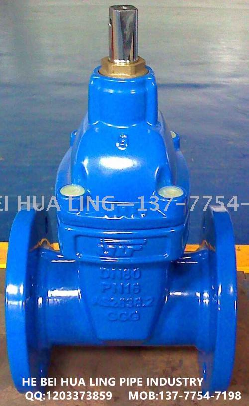 Professional export flexible seat seal gate valve soft seal dark stem gate valve ductile iron flange gate valve