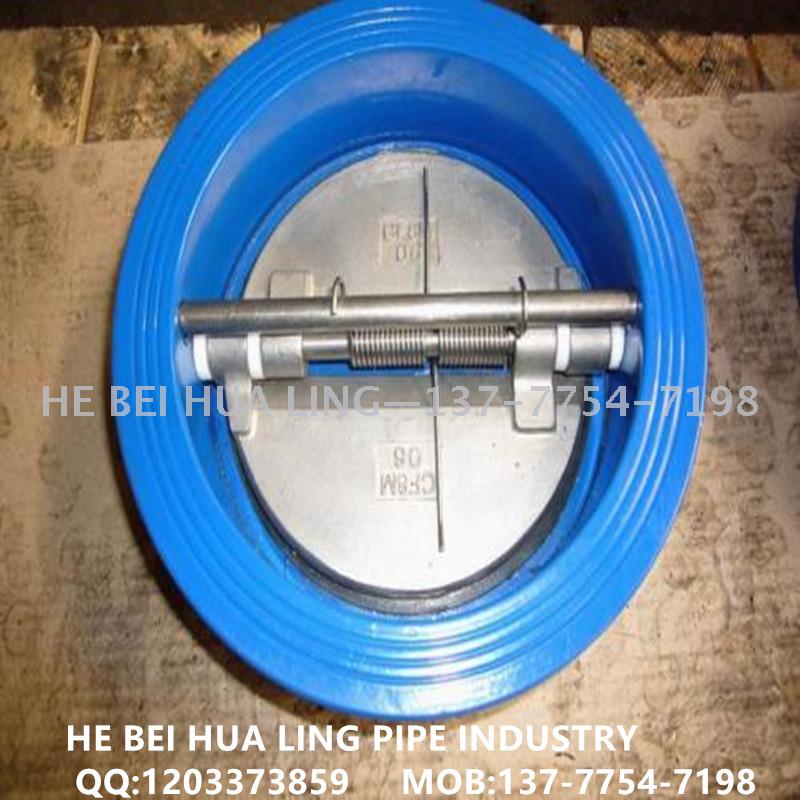 Professional export cast iron butterfly check valve clamping check valve butterfly buffer check valve