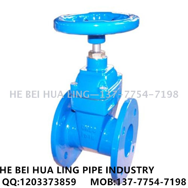 Ductile iron of Soft seal gate valve large diameter resilient seat seal gate valve flange dark stem gate valve ductile iron