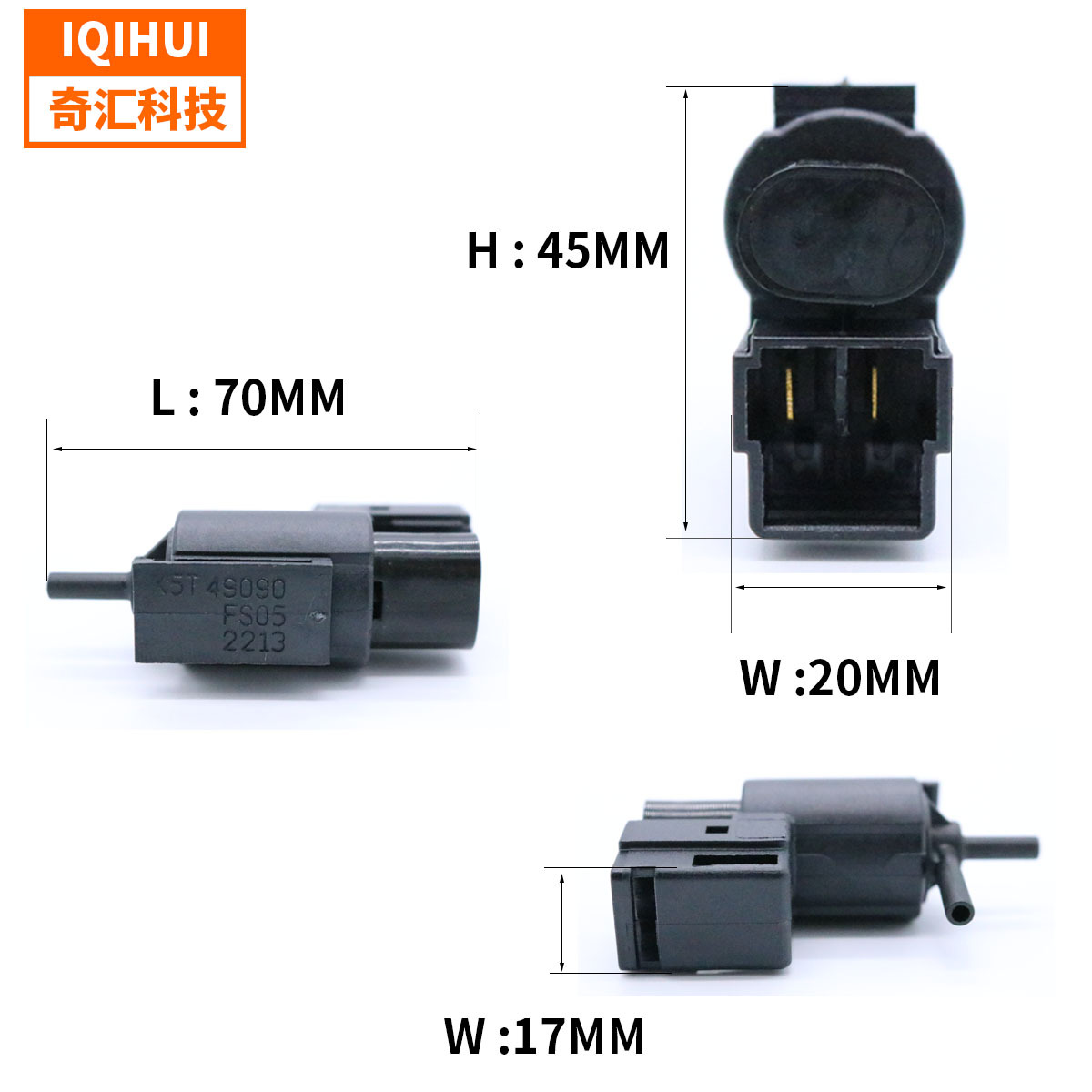 Suitable for Mazda Valve Solenoid Valve EGR Vacuum Switch Vent Valve Suitable for RX-8 Disciples MPV Vs55