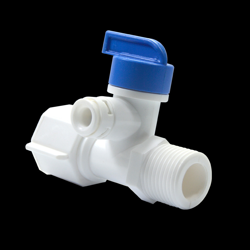 2 fen Plastic One Tee Ball Valve Inflow Tee Tee Ball Valve Water Purifier of Pipe Connecting PVC Ball Valve
