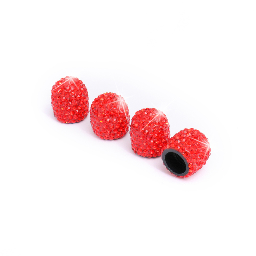 Cross-Border New Creative Valve Cap Diamond-Embedded Modified Valve Core Cap Amazon Cross-Border Universal Valve Core