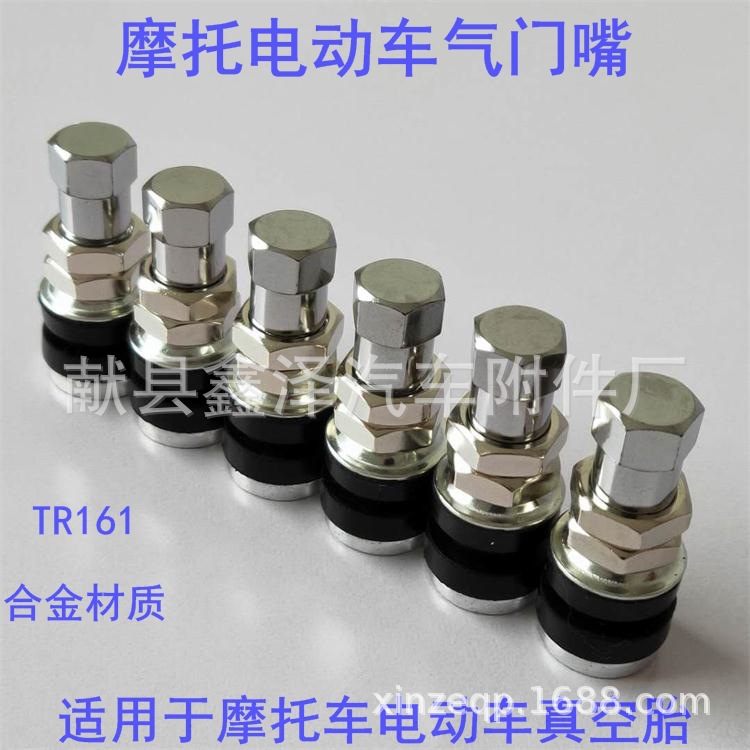 Motorcycle Electric Vehicle Vacuum Tire Valve Tr161 Alloy Vacuum Tire Valve Steam Cap Tire Valve