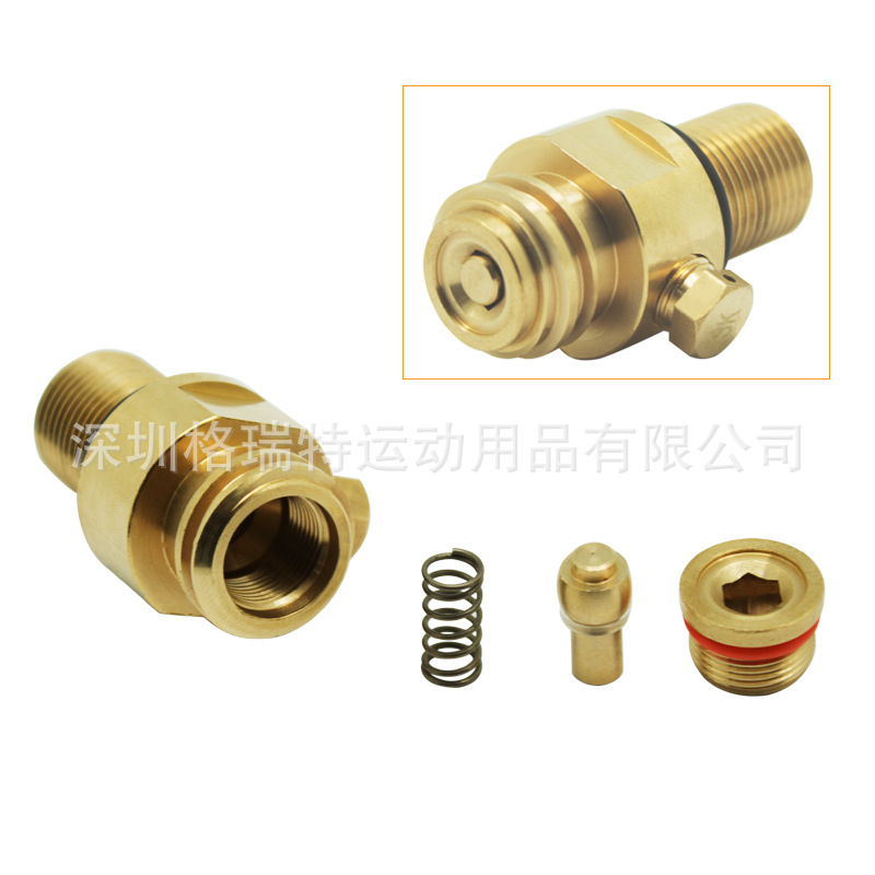 New Soda ThreeGeneration Thimble Valve Soda Water Bottle Valve Carbon Dioxide Cylinder Valve M18 15 Thread