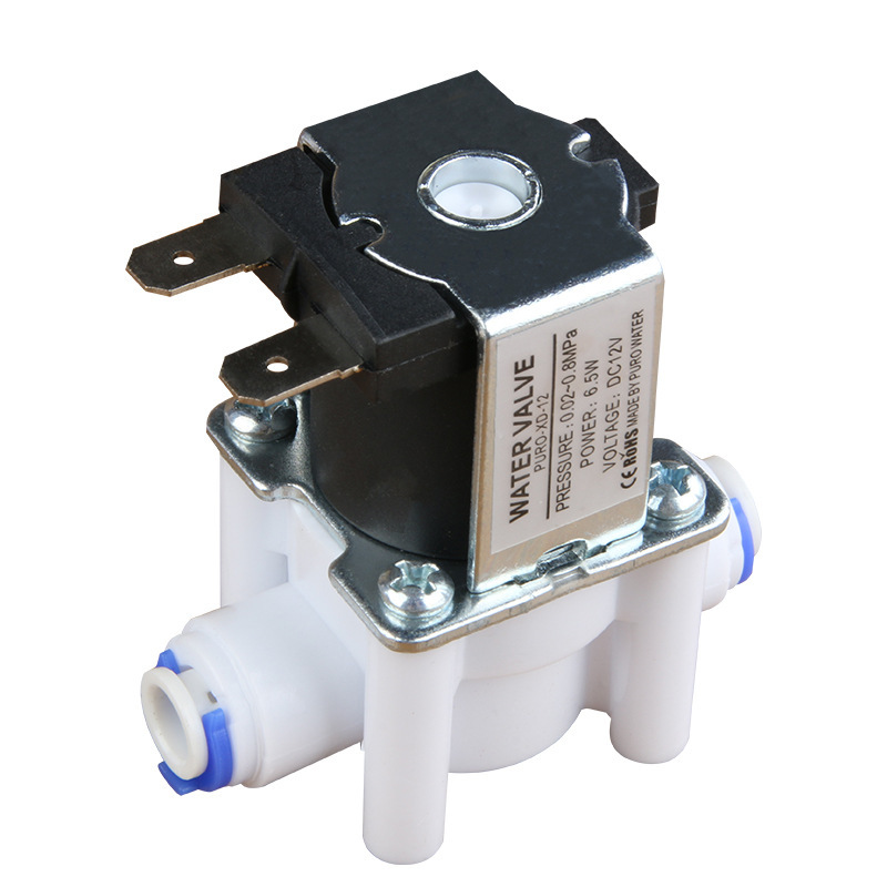 Electromagnetic Valve 12V Quick Connection Inlet Valve Normally ClosedType Tea Stove Modified Water Inlet Solenoid Valve