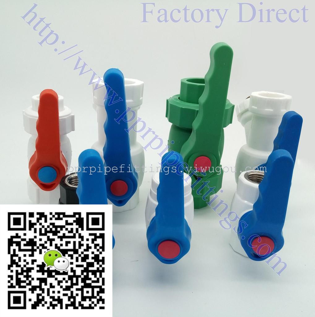 PPR steel core valve foreign trade