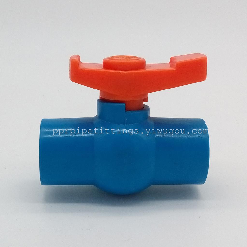PVC ball flat screw valve plastic ball valve with drip irrigation