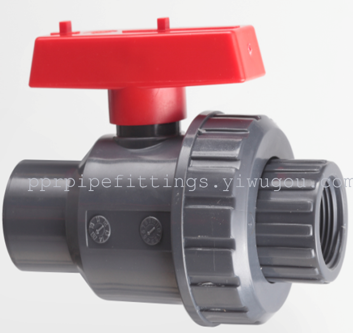 UPVC full plastic ball valve PVC single by the order of the ball