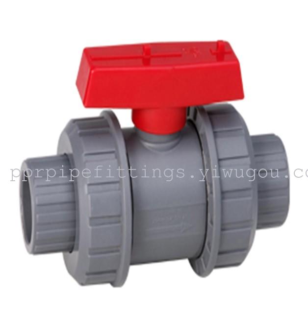 UPVC full plastic ball valve PVC single by the order of the ball