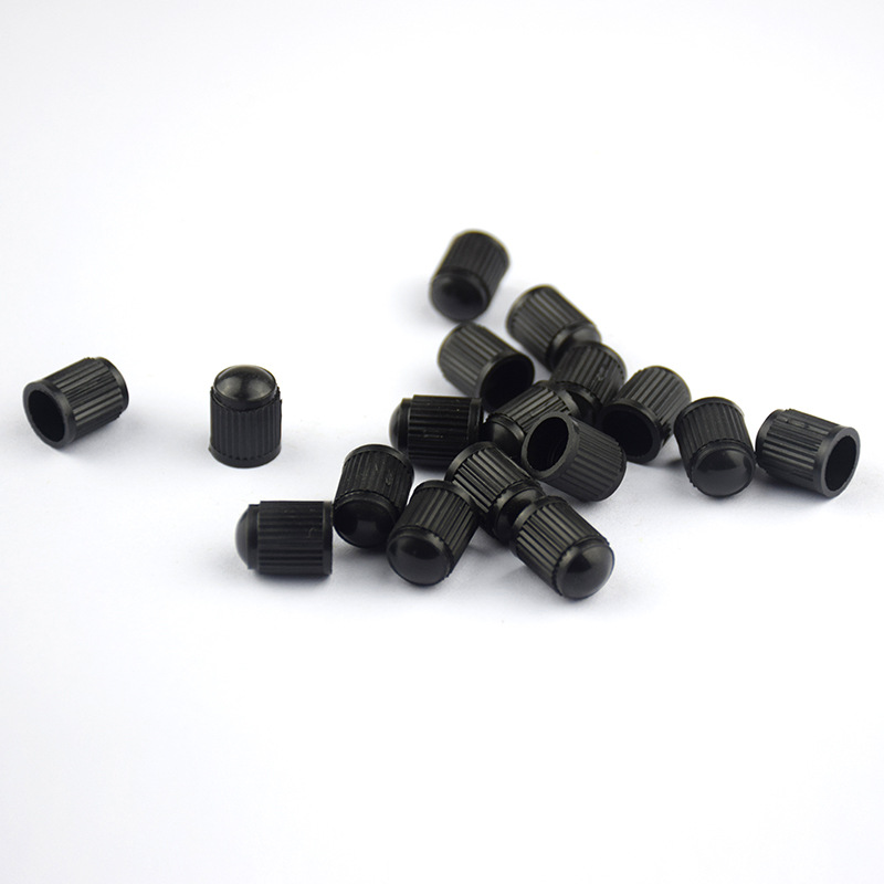 Car Bicycle Tire Black Plastic Valve Cap Valve Core Dust Cover Dust Protection Cap Air Valve Cap