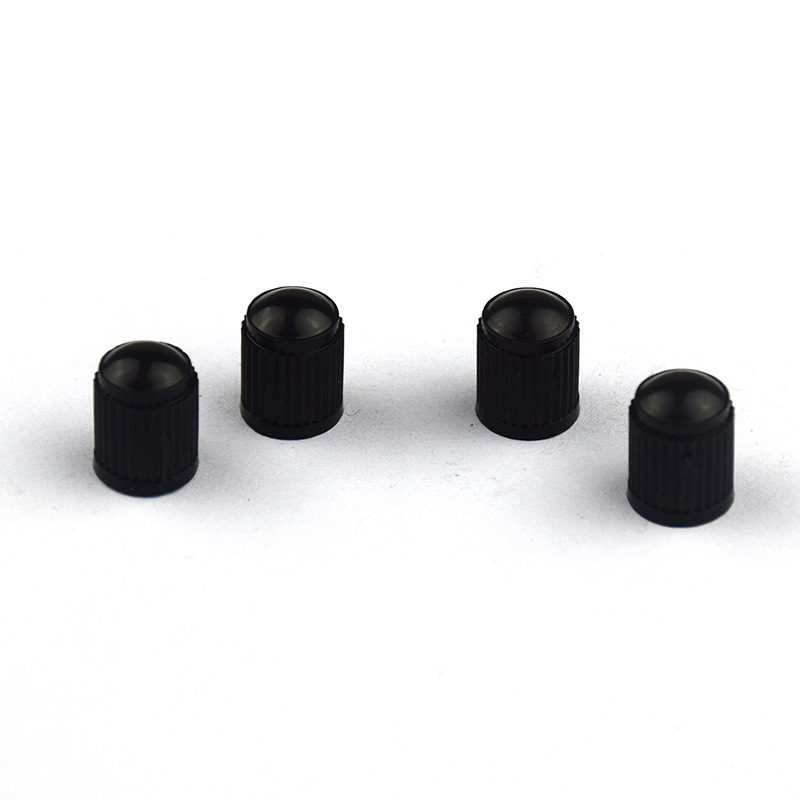 Car Bicycle Tire Black Plastic Valve Cap Valve Core Dust Cover Dust Protection Cap Air Valve Cap
