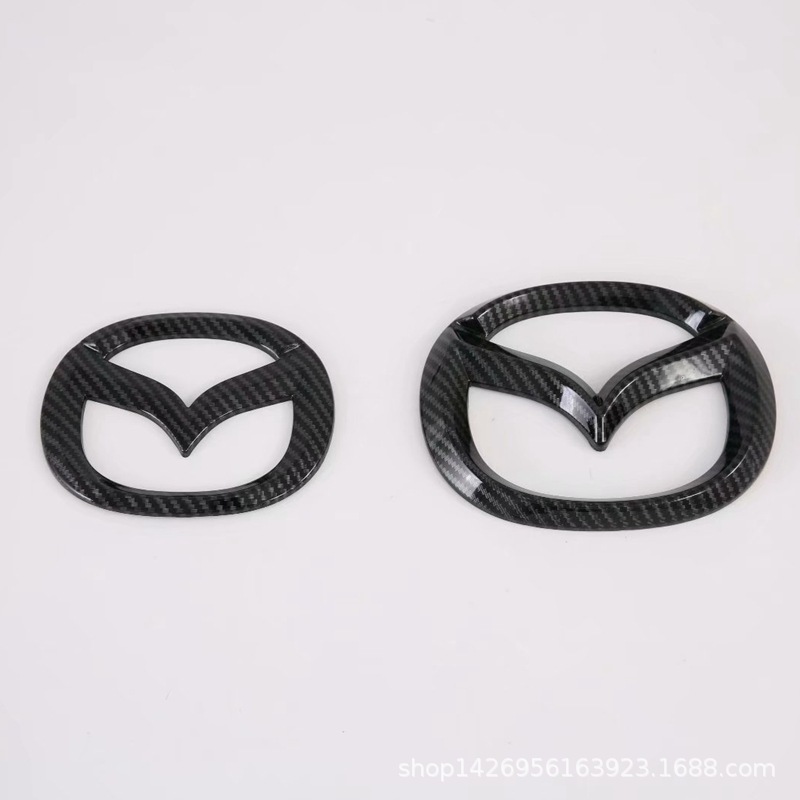 Modification Dedicated Applicable Mazda3 Front and Rear Car Logo Steering Wheel Decoration Label Decorative Sequins M