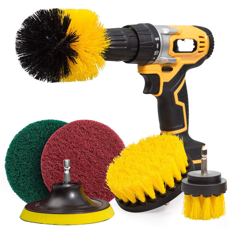 Drill Brush Cleaning Brush Electric Drill Disc Brush Electric Drill Brush Kitchen Bathroom Floor Wheel Hubs Cleaning