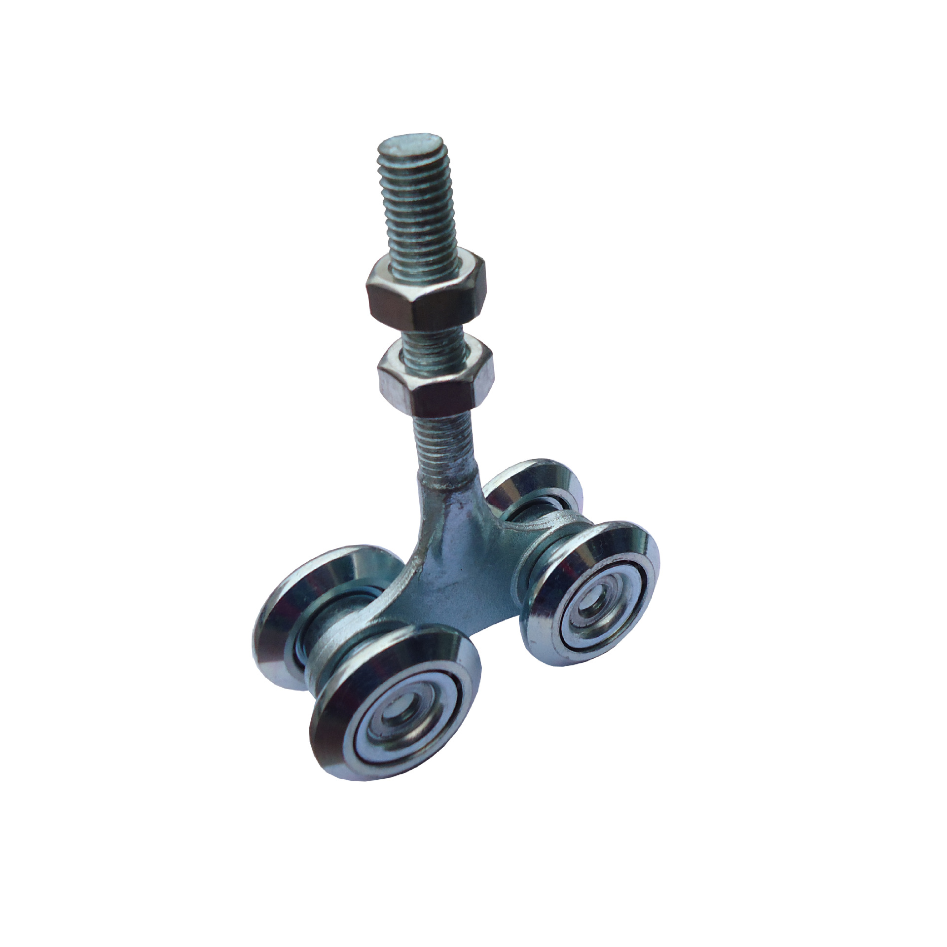 HeavyDuty Sliding Folding Sliding Door Upper Hanging Wheel Overweight Industrial Mobile Iron Door Pulley Iron Rail