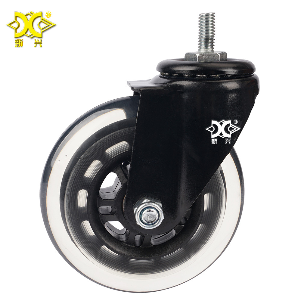 Emerging Caster Electrophoresis 4-Inch Screw Roller Roller Scooter Swing Car-Wheel Mute Polyurethane Universal Wheel