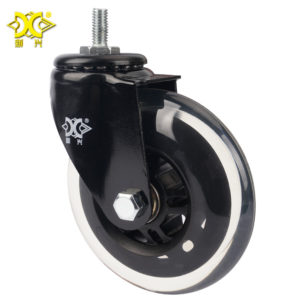 Emerging Caster Electrophoresis 4-Inch Screw Roller Roller Scooter Swing Car-Wheel Mute Polyurethane Universal Wheel