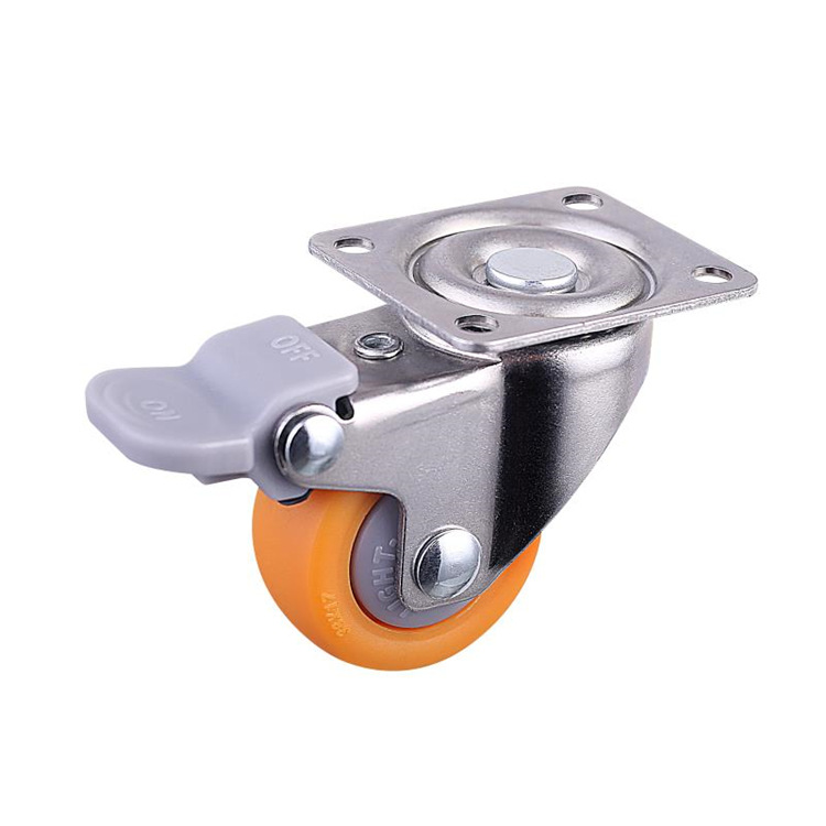 Casters 1Inch 125Inch 15Inch 2Inch Universal Wheel Brake Nylon Furniture Industrial Equipment Wheel