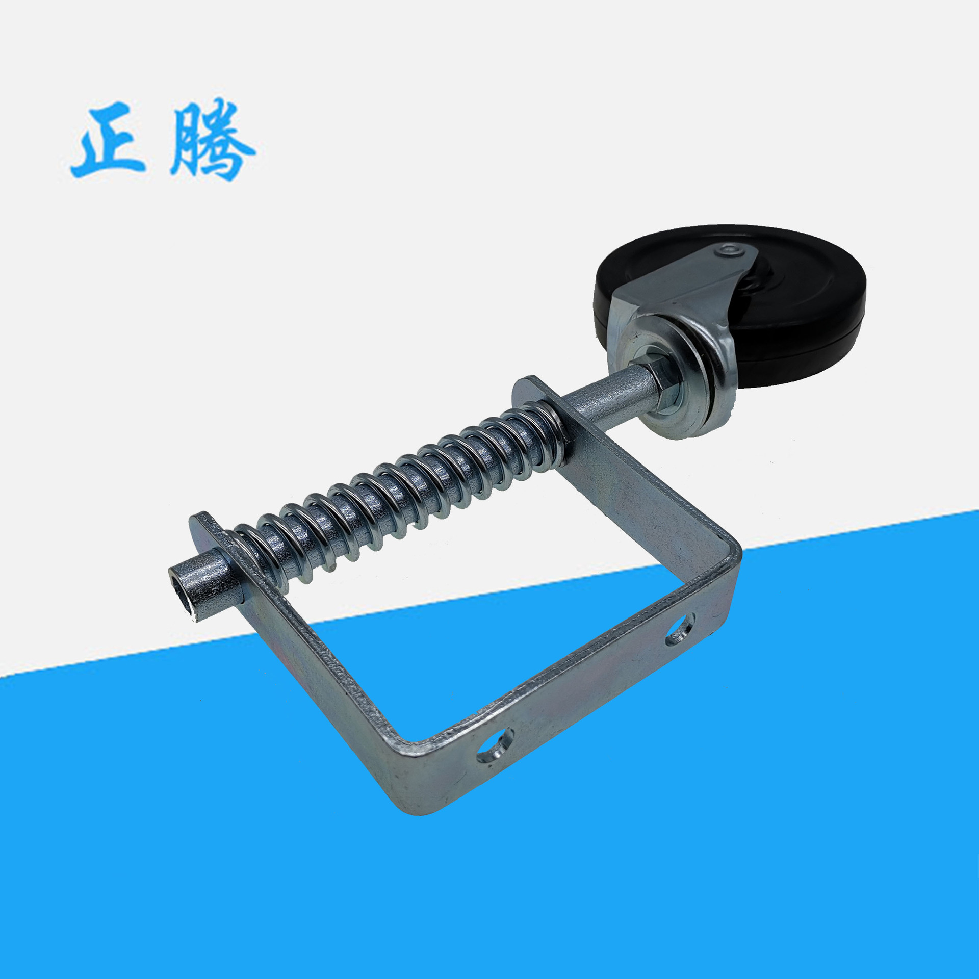 SOURCE Goods 4Inch Spring Wheel Door Accessories Shock Absorber Wheel Household Door Caster Uneven Road Surface