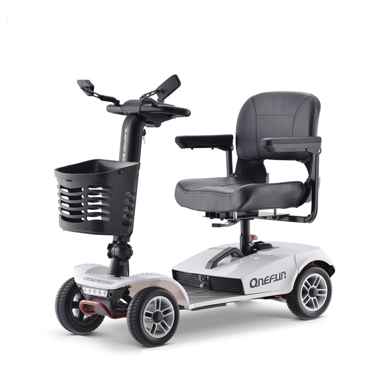 Direct Sales Leisure Elderly Scooter Folding Elderly Wheelchair Four-Wheel Electric Vehicle Scooter Disabled Battery Car