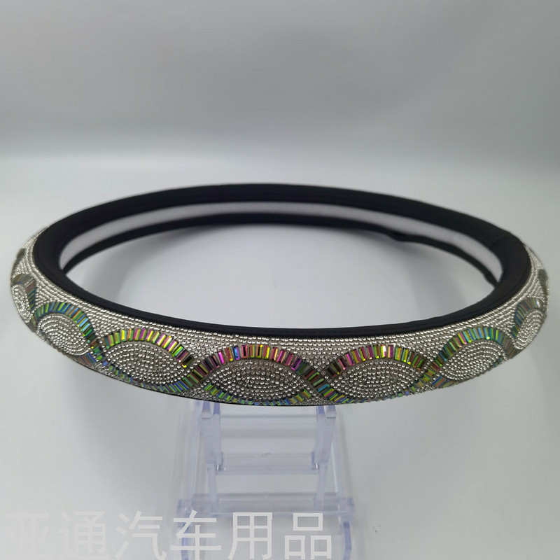 Car Supplies Steering Wheel Cover 4 Season Handle Cover Universal Steering Wheel Cover Car Beads Wheel Cover