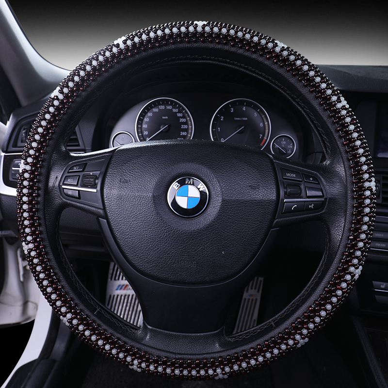 Car Steering Wheel Cover Wooden Bead Series Steering Wheel Cover