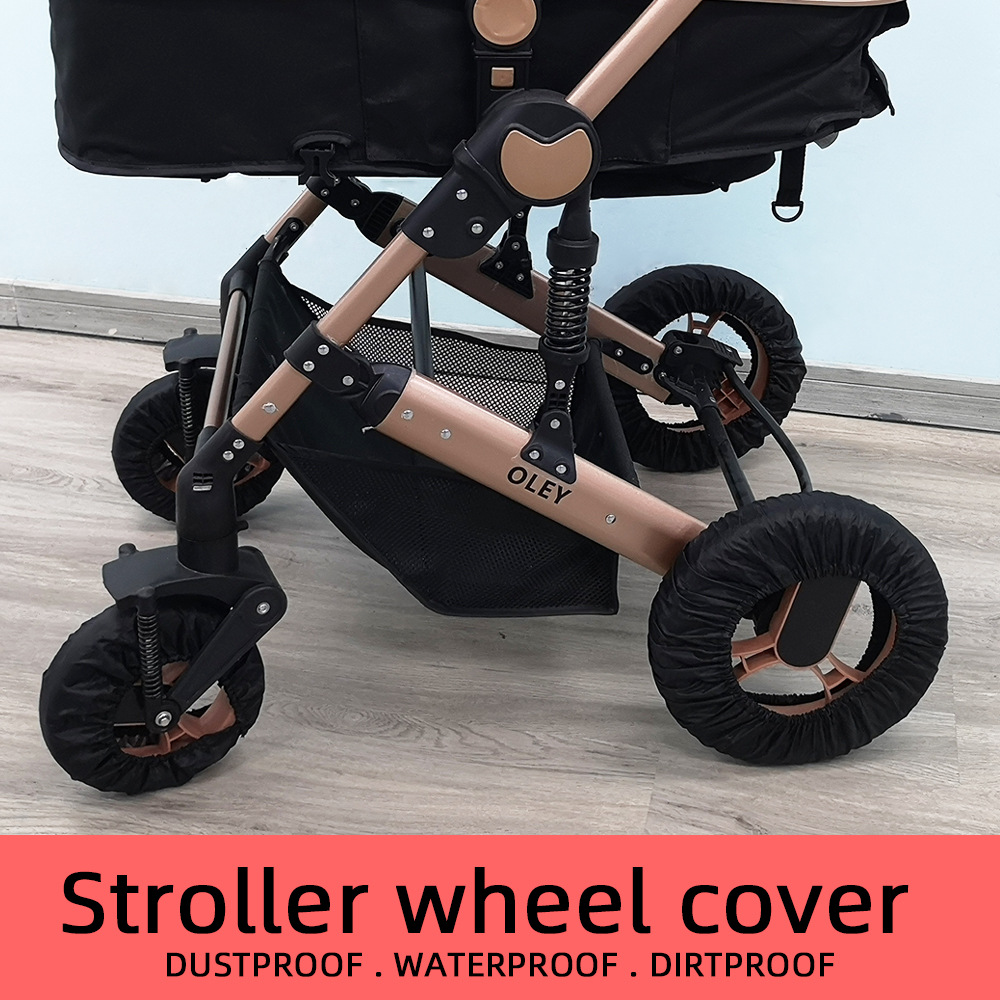 Baby Stroller Umbrella Car Wheel Cover Anti-Dirty Dustproof Car Booties Stroller Wheel Cover Dirtproof