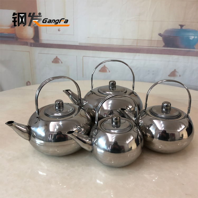  Stainless Steel Exquisite Pot with Filter Cold Water Jug Non-Magnetic Sound Bubble Teapot Warm Wine Kettle Tea Set