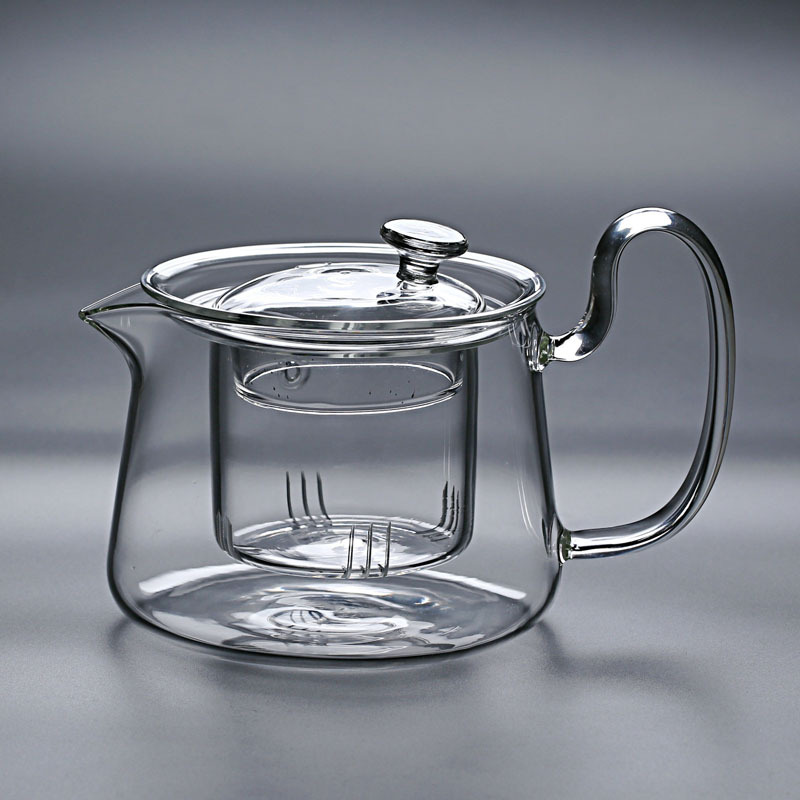 Transparent Heat-Resistant Glass Teapot Tea Set Thickened High Temperature Resistant Filter Heatable Tea Cooker Teapot