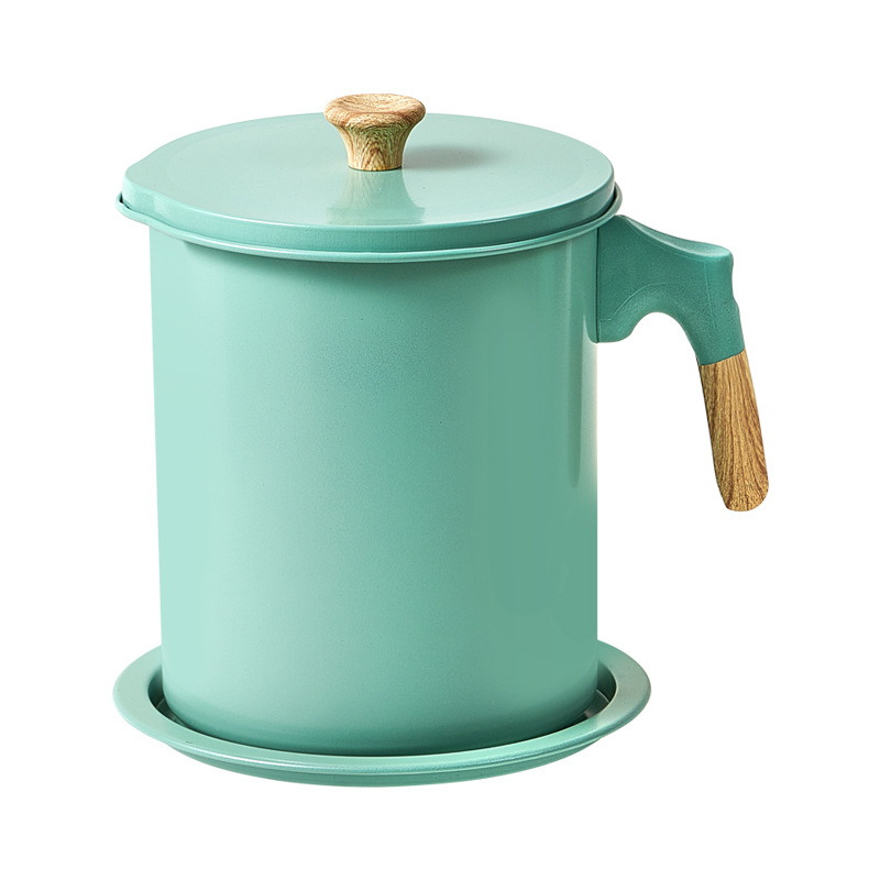 Oil Draining Pot Japanese-Style Oil-Proof Pot Oil Filter Pot Kitchen Oil Storage Supplies Household Oil Strainer Jug Oil Draining Pot