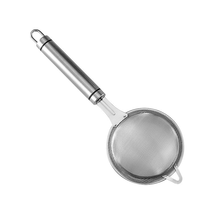 Steel Flour Sifter Strainer Ladle Oil Filter Filter Oil Separator Screening Mesh Kitchen Gadget WiveScreen Ladle