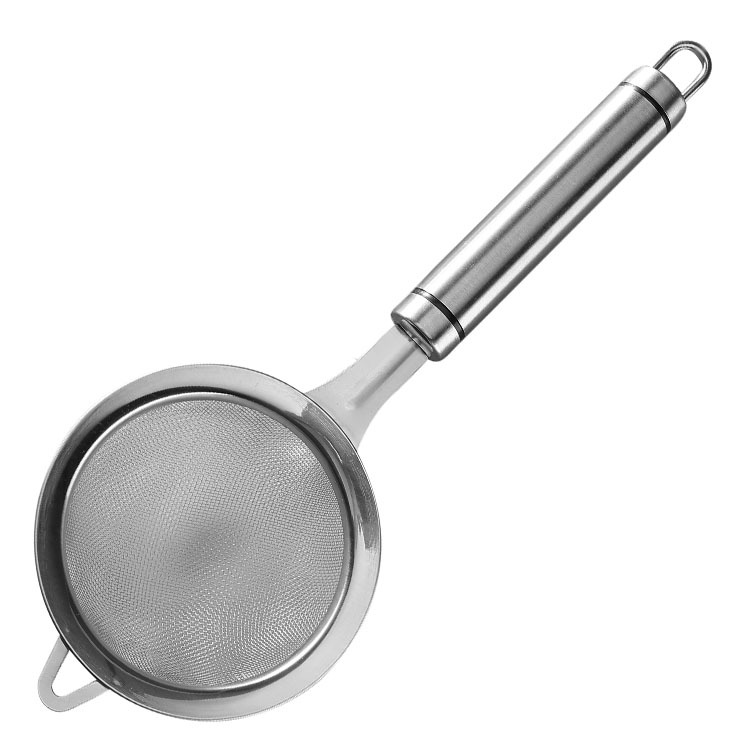 Steel Flour Sifter Strainer Ladle Oil Filter Filter Oil Separator Screening Mesh Kitchen Gadget WiveScreen Ladle