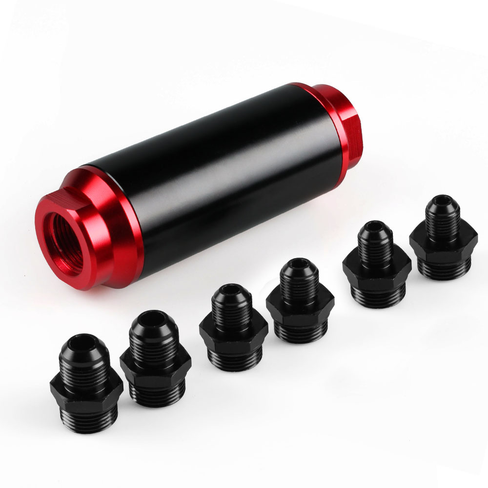 Car Modified General 44mm Oil Fuel Filter Oil Filter Element Filter Connector AN6 An8 AN10