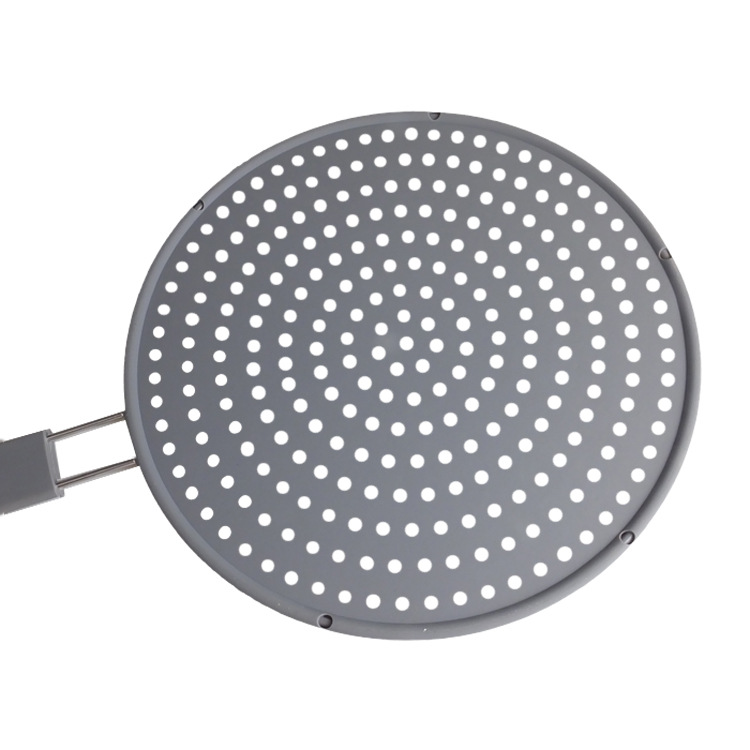 Large Silicone Oil Filter Mesh New Kitchen Oil Strainer round Stainless Steel Wire Oil Mesh Splash-Proof Oil Shield