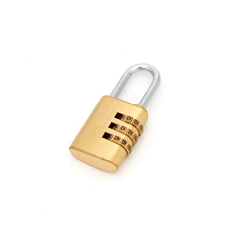Lock Padlock Copper Lock New round Corner Password Copper Lock Factory Direct Supply Household Padlock Office Cabinet Padlock with Password Required