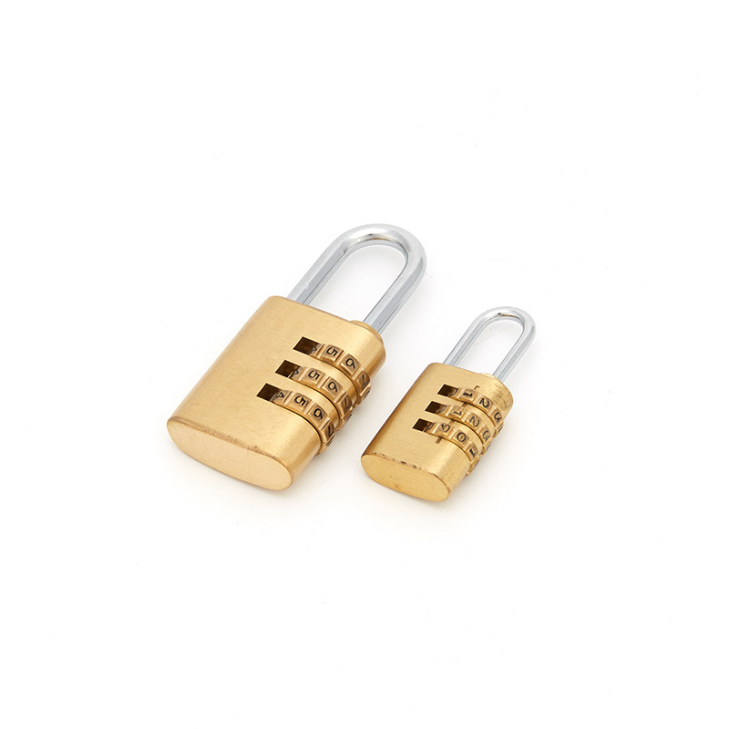 Lock Padlock Copper Lock New round Corner Password Copper Lock Factory Direct Supply Household Padlock Office Cabinet Padlock with Password Required