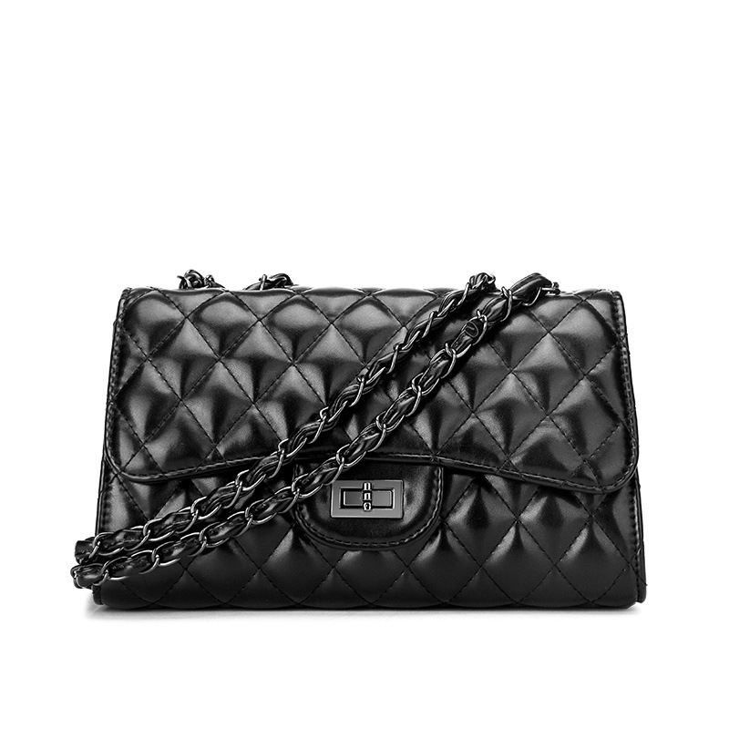 Foreign Trade Women&#039;s Shoulder Rhombus Chain Bag Wholesale 2020 New Autumn and Winter Bags Cover Lock Women&#039;s Crossbody Handbag