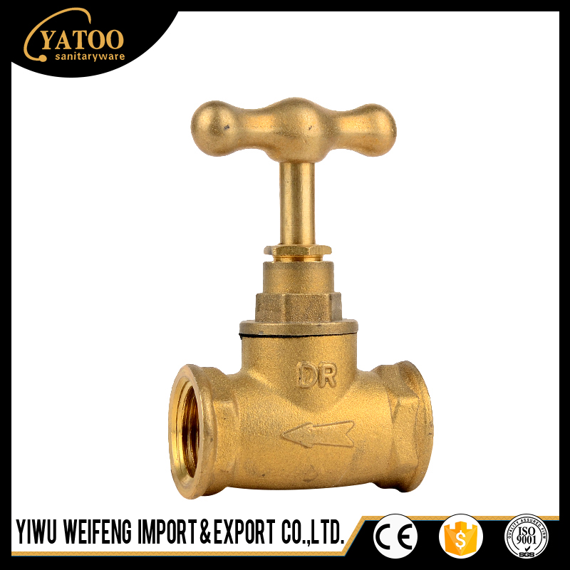 Brass forging threaded screw globe valve slinging whole copper slowly open gate and dark
