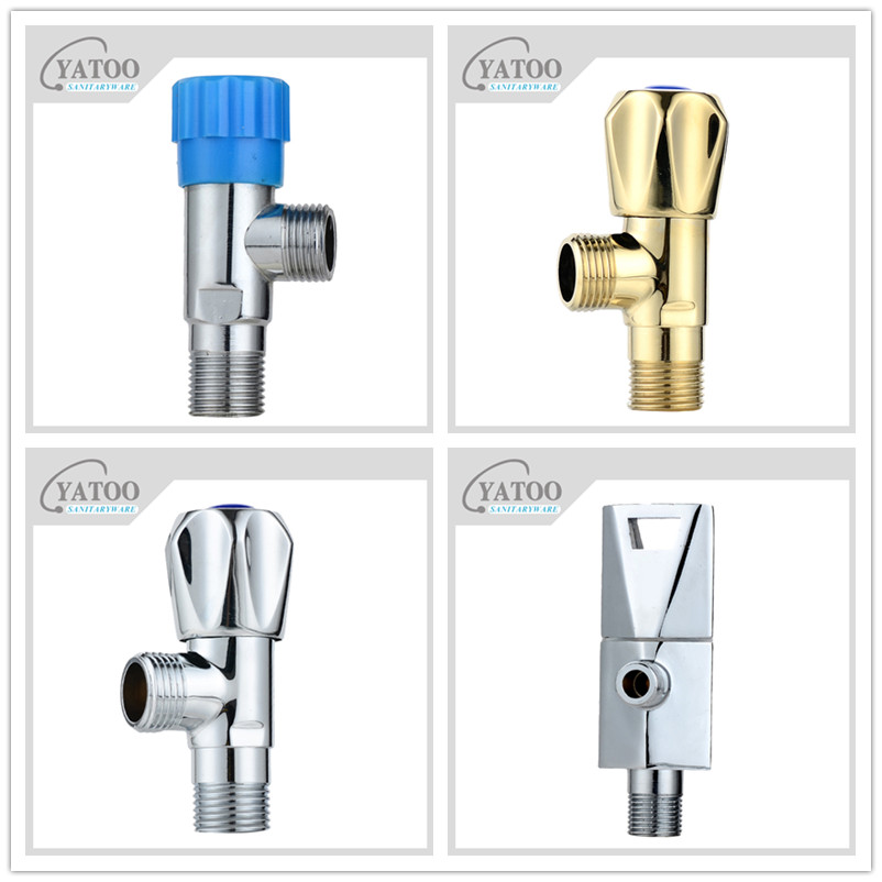 304 stainless steel triangle valve blue standard valve open check valve 4 Toilet water heater water valve