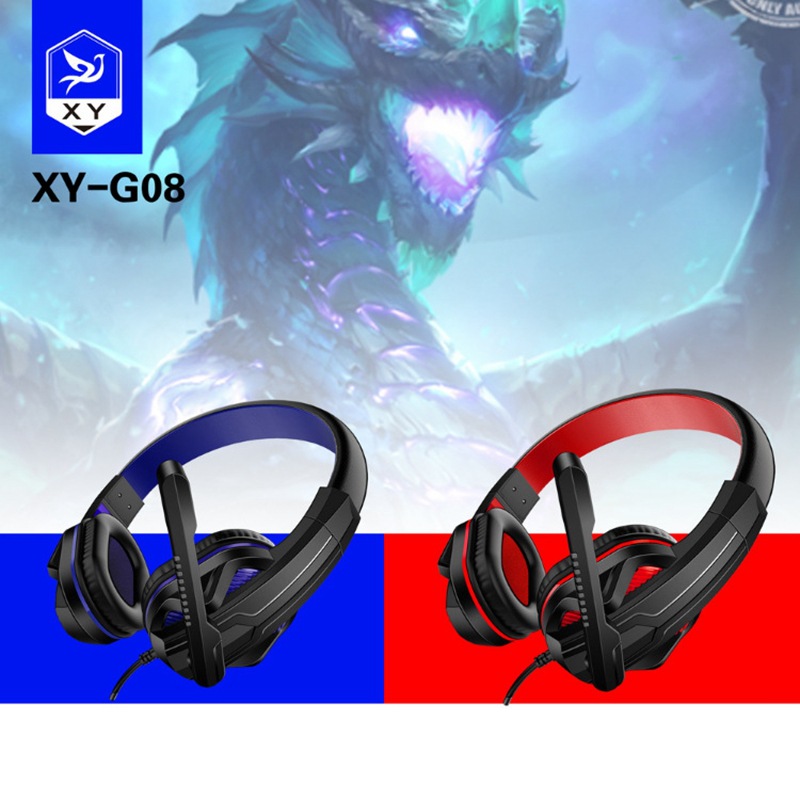 Ps5 Wired Headphone Head-Mounted Gaming Headset with Microphone PS4/Switch/One/360/PC/Mobile Phone